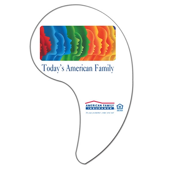 Comma shape paper window sign with suction cup (not attached).... from ASI 67620 Lion Circle Corp / Lion/Circle