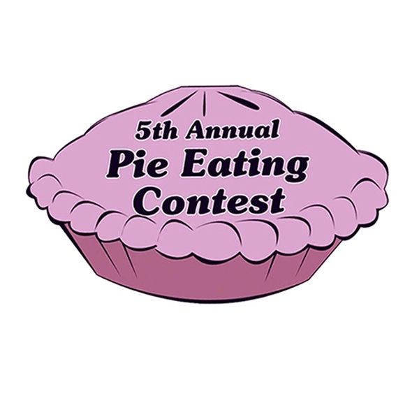 Pie shape paper window sign with suction cup (not attached).... from ASI 67620 Lion Circle Corp / Lion/Circle