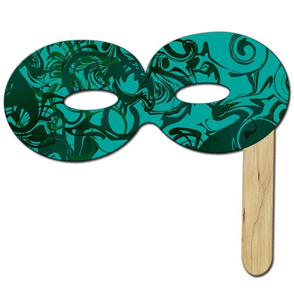 Round mask on a stick made from high density poster board.... from ASI 67620 Lion Circle Corp / Lion/Circle