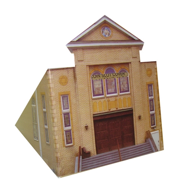 Recyclable cathedral bank, 5 1/4" x 4 1/2" x 4 3/4".... from ASI 67620 Lion Circle Corp / Lion/Circle