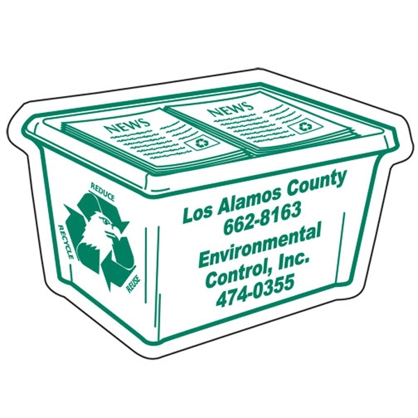 Recycle bin shape magnetic memo holder.... from ASI 67620 Lion Circle Corp / Lion/Circle