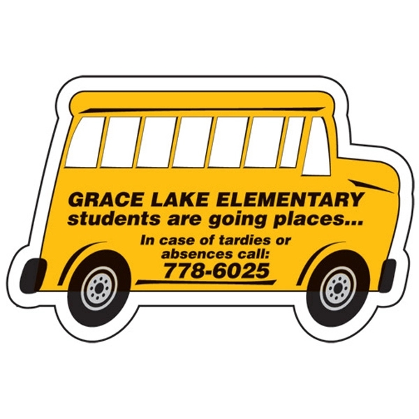 School bus shape magnetic note holder.... from ASI 67620 Lion Circle Corp / Lion/Circle