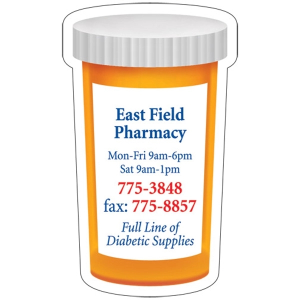 Pill Bottle shape magnetic note holder.... from ASI 67620 Lion Circle Corp / Lion/Circle