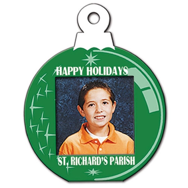Ornament shape photo frame with a high gloss finish, 5 1/4"... from ASI 67620 Lion Circle Corp / Lion/Circle