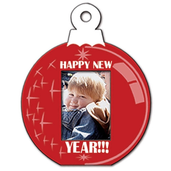 Ornament shape photo frame with a high gloss finish, 3 3/4"... from ASI 67620 Lion Circle Corp / Lion/Circle