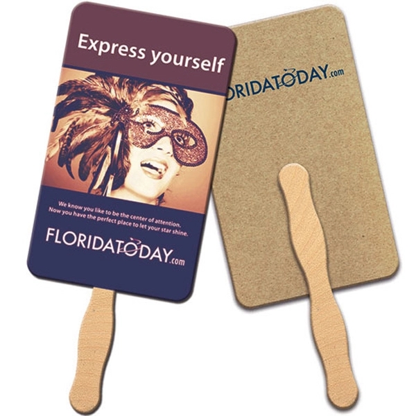 Rectangle shaped fan is laminated on front with a high gloss... from ASI 67620 Lion Circle Corp / Lion/Circle