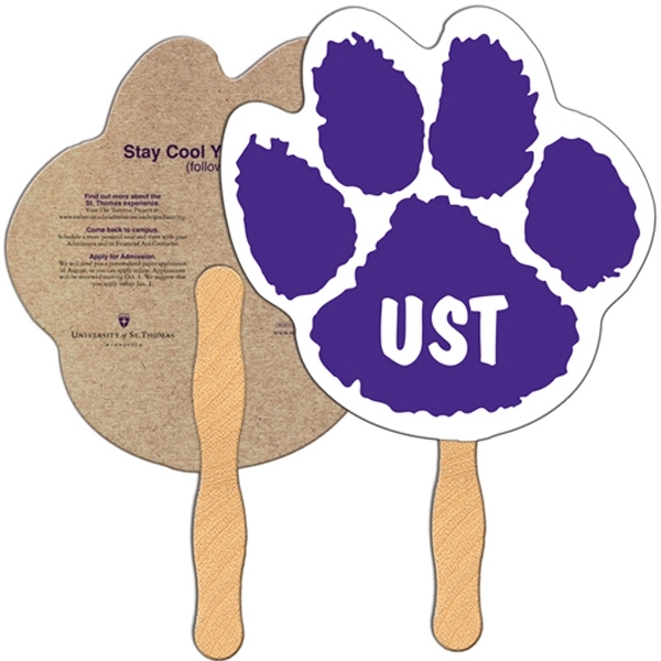 Paw shaped fan is laminated on front with a high gloss... from ASI 67620 Lion Circle Corp / Lion/Circle