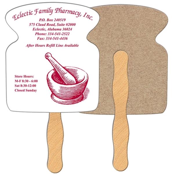 Apothecary jar shaped fan is laminated on front with a high... from ASI 67620 Lion Circle Corp / Lion/Circle