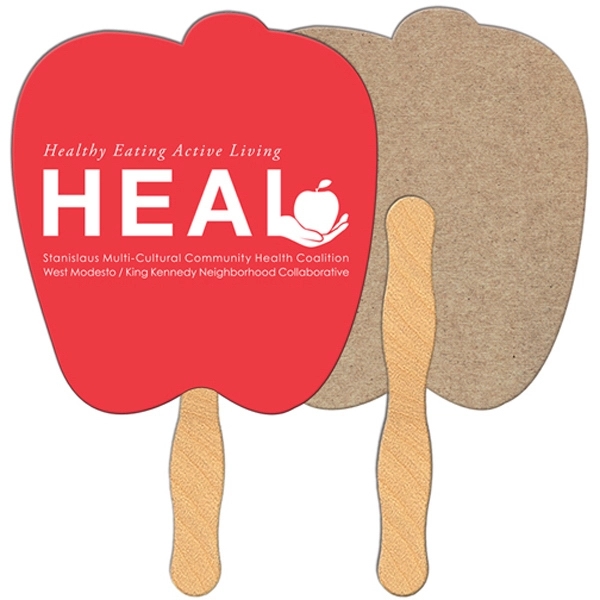 Apple shaped fan is laminated on front with a high gloss... from ASI 67620 Lion Circle Corp / Lion/Circle