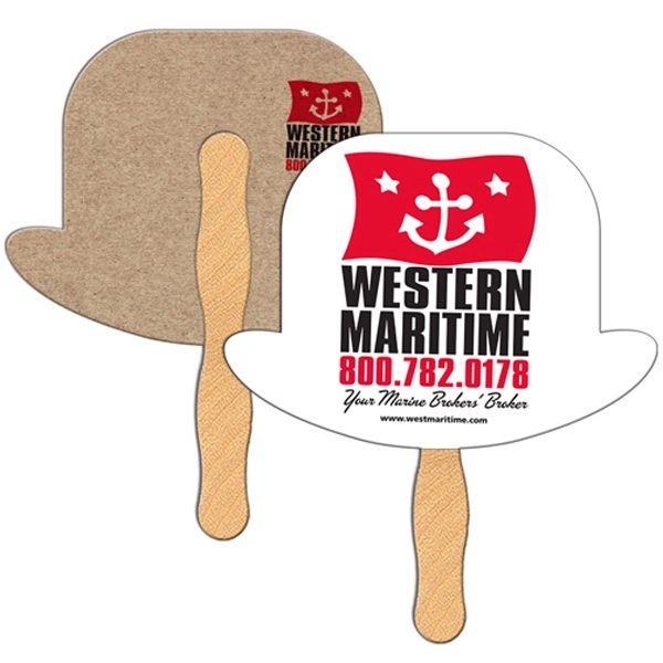 Derby hat shaped fan is laminated on front with a high... from ASI 67620 Lion Circle Corp / Lion/Circle