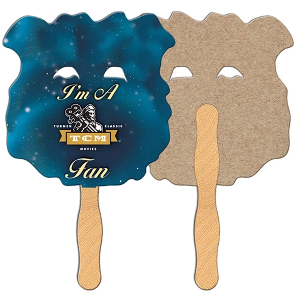 Bear shaped fan is laminated on front with a high gloss... from ASI 67620 Lion Circle Corp / Lion/Circle