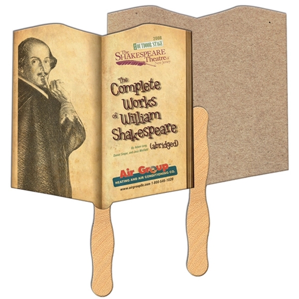 Open book shaped fan is laminated on front with a high... from ASI 67620 Lion Circle Corp / Lion/Circle