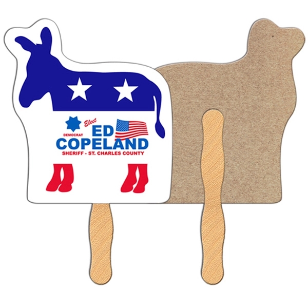 Donkey shaped fan is laminated on front with a high gloss... from ASI 67620 Lion Circle Corp / Lion/Circle