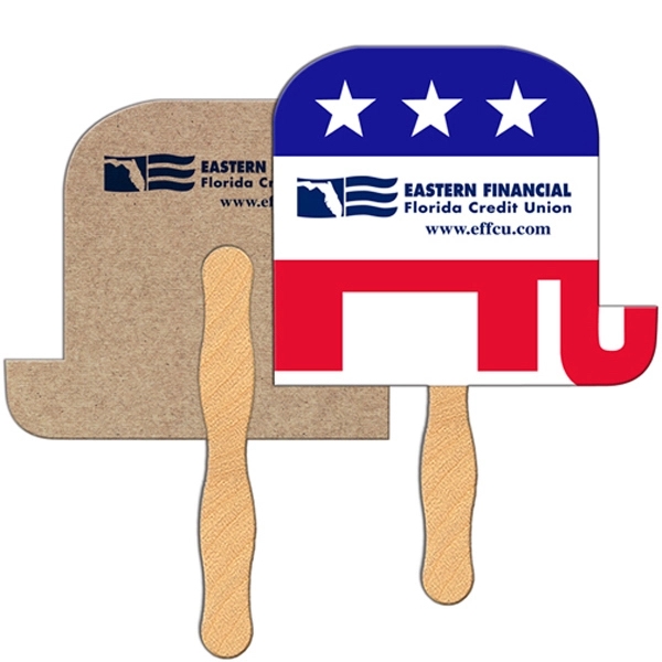 Elephant shaped fan is laminated on front with a high gloss... from ASI 67620 Lion Circle Corp / Lion/Circle