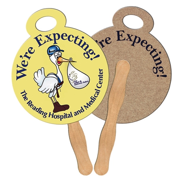 Stopwatch shaped fan is laminated on front with a high gloss... from ASI 67620 Lion Circle Corp / Lion/Circle