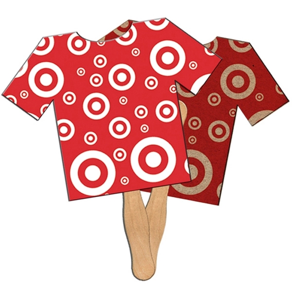 T-Shirt shaped fan is laminated on front with a high gloss... from ASI 67620 Lion Circle Corp / Lion/Circle