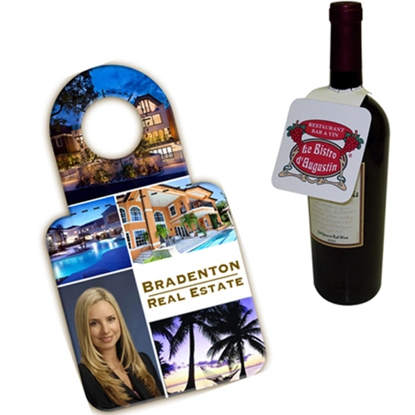 3" x 3 1/3" wine bottle hanger.... from ASI 67620 Lion Circle Corp / Lion/Circle