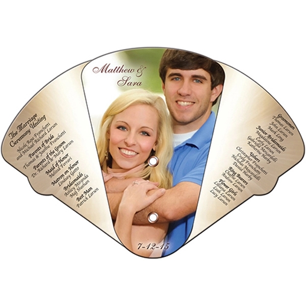 4 part expandable wedding fan.... from ASI 67620 Lion Circle Corp / Lion/Circle
