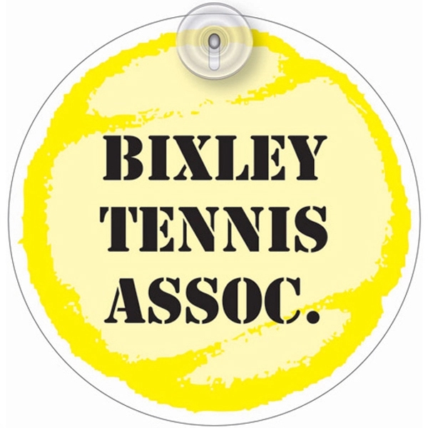 White round shape window sign.... from ASI 67620 Lion Circle Corp / Lion/Circle