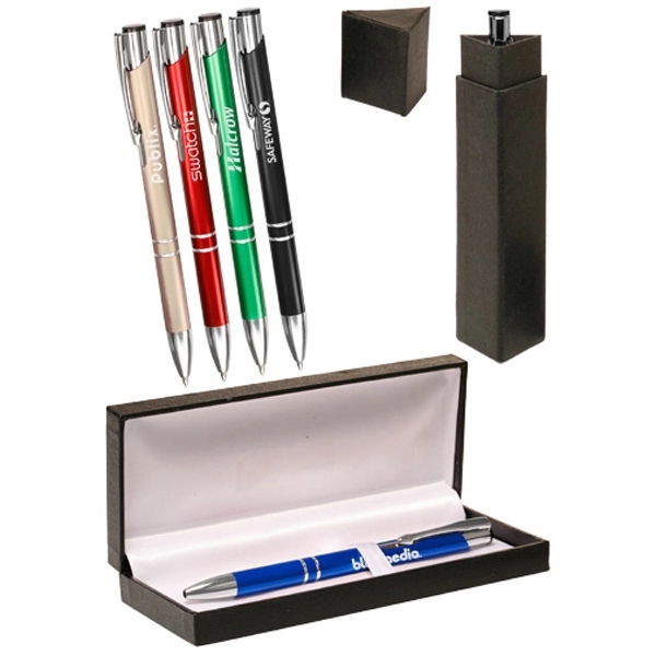 Ballpoint aluminum pen gift set.... from ASI 39552 BEL Promo