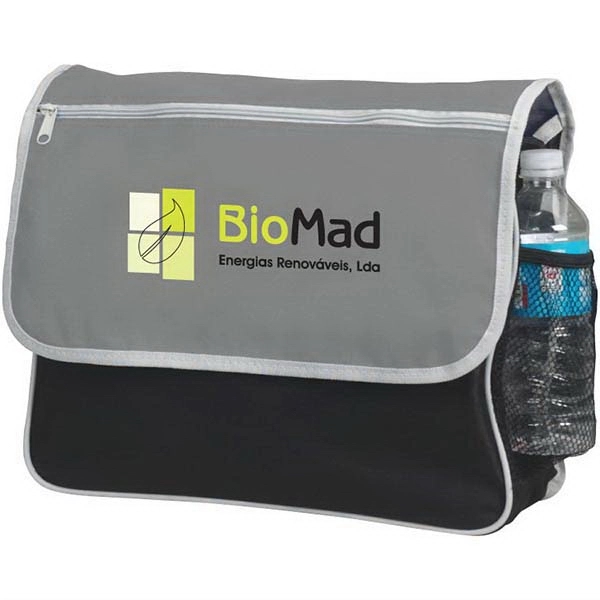 Briefcase. Side mesh pocket and self sealing fabric band closure. Front... from ASI 30112 ACE Products / Ace Line