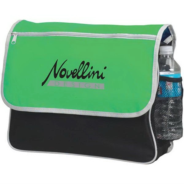 Briefcase. Side mesh pocket and self sealing fabric band closure. Front... from ASI 30112 ACE Products / Ace Line