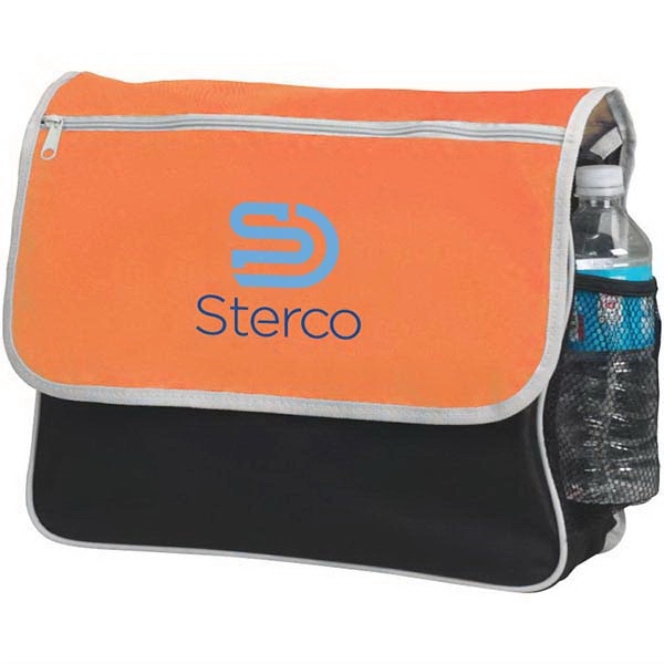 Briefcase. Side mesh pocket and self sealing fabric band closure. Front... from ASI 30112 ACE Products / Ace Line