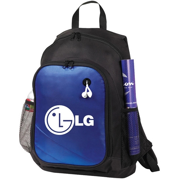 Backpack features padded laptop compartment, front zippered pocket, 2 mesh pockets.... from ASI 30112 ACE Products / Ace Line