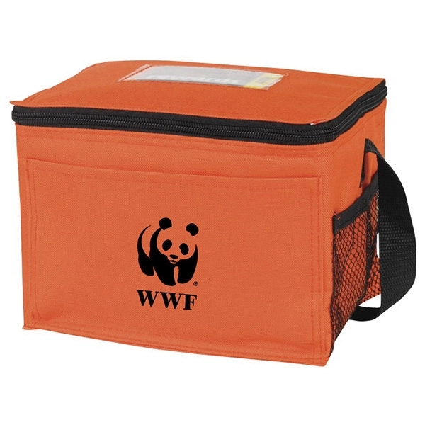 6 pack insulated cooler. Front and side pocket. Top window ID... from ASI 30112 ACE Products / Ace Line
