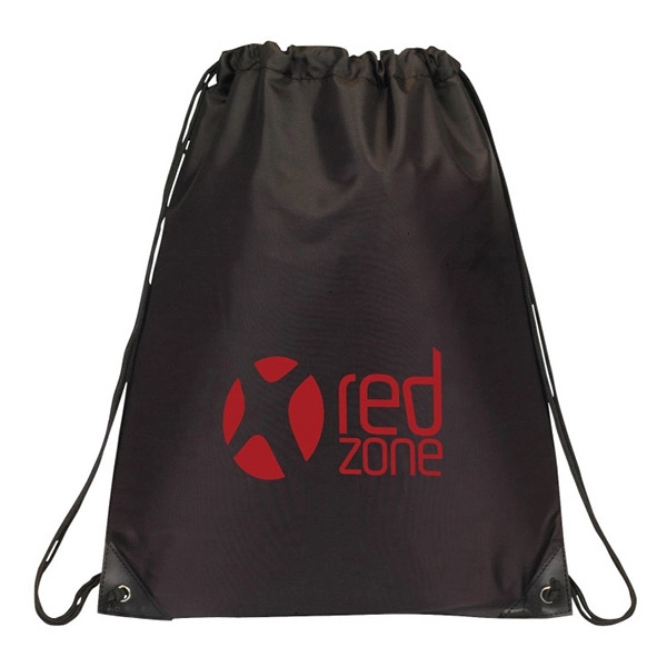 Nylon drawstring backpack with reinforced corners, sturdy cord .... from ASI 30112 ACE Products / Ace Line