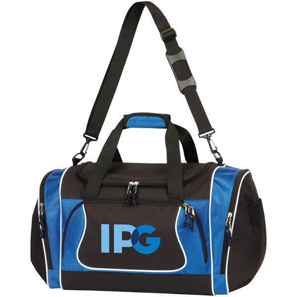 Jumbo sports duffel bag with U-shaped main zippered compartment.... from ASI 30112 ACE Products / Ace Line