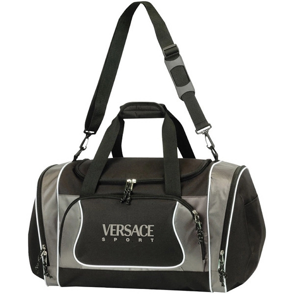 Jumbo sports duffel bag with U-shaped main zippered compartment.... from ASI 30112 ACE Products / Ace Line