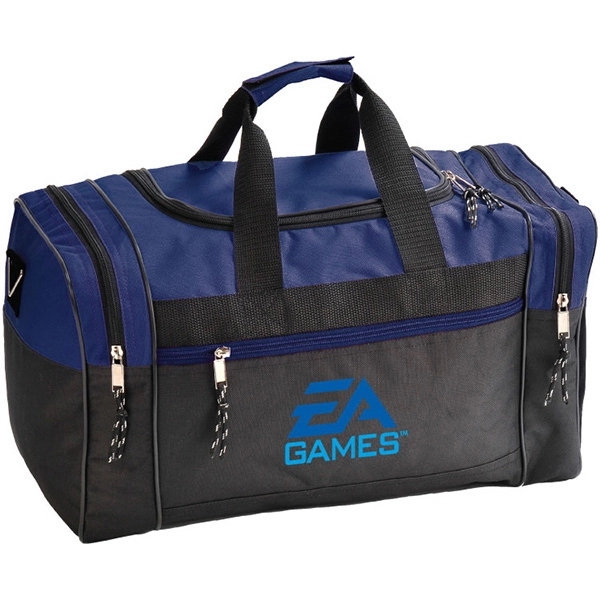 Duffel bag features a U-shape main zippered compartment & two end... from ASI 30112 ACE Products / Ace Line