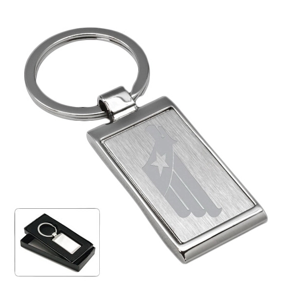 Rectangular key tag, silver tone... from ASI 30112 ACE Products / Ace Line