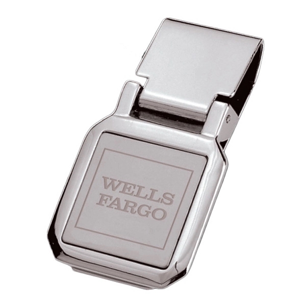 Square silver tone money clip.... from ASI 30112 ACE Products / Ace Line