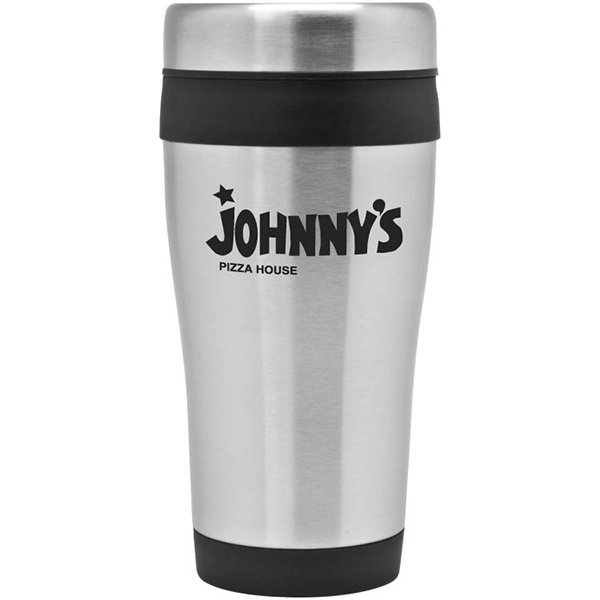 16 oz stainless steel travel tumbler. Screw-on spill-proof lid.... from ASI 30112 ACE Products / Ace Line