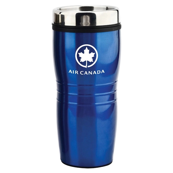 16 oz stainless steel travel tumbler. Metallic finish.... from ASI 30112 ACE Products / Ace Line