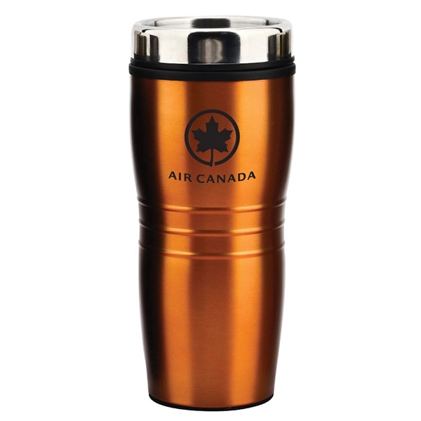 16 oz stainless steel travel tumbler. Metallic finish.... from ASI 30112 ACE Products / Ace Line