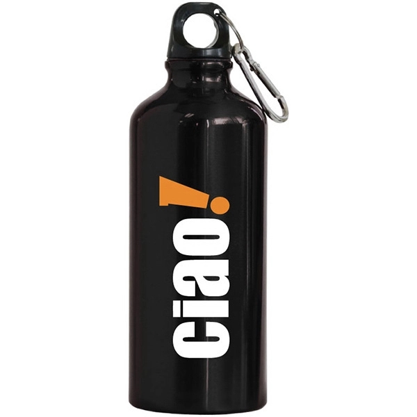 Aluminum sports bottle. BPA free. Carabiner clip attached.... from ASI 30112 ACE Products / Ace Line
