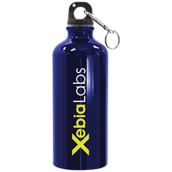 Aluminum sports bottle. BPA free. Carabiner clip attached.... from ASI 30112 ACE Products / Ace Line