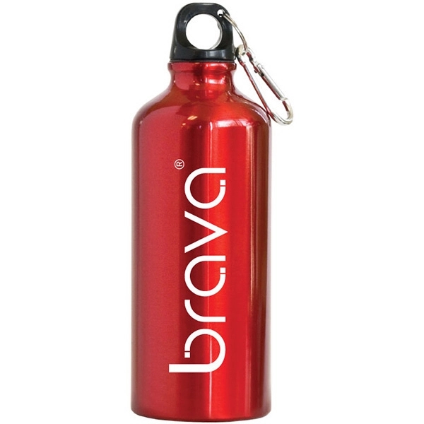 Aluminum sports bottle. BPA free. Carabiner clip attached.... from ASI 30112 ACE Products / Ace Line