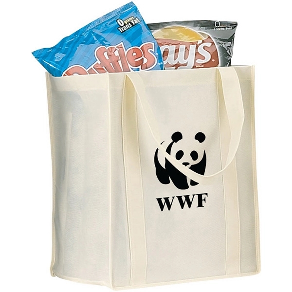 Eco-friendly large shopping tote with drop-in board.... from ASI 30112 ACE Products / Ace Line