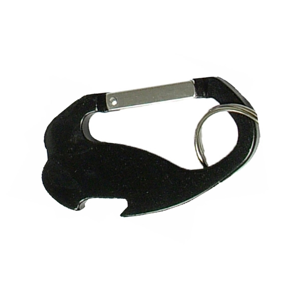 Jumbo size 4 in 1 carabineer with compass, key ring and... from ASI 74585 Nu Promo International / Nu Promo Line