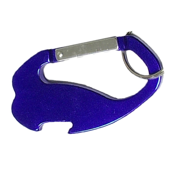 Jumbo size 4 in 1 carabineer with compass, key ring and... from ASI 74585 Nu Promo International / Nu Promo Line