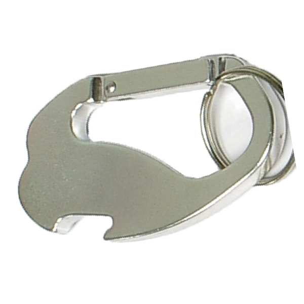 Jumbo size 4 in 1 carabineer with compass, key ring and... from ASI 74585 Nu Promo International / Nu Promo Line