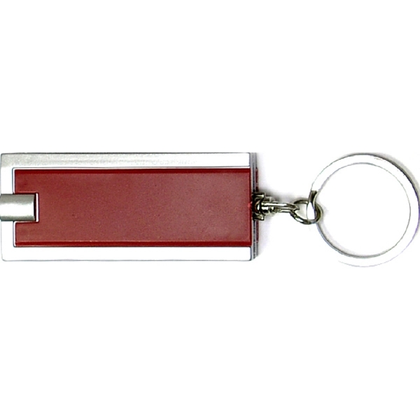 Burgundy mini flash light key chain.... from ASI 74585 Nu Promo International / Nu Promo Line