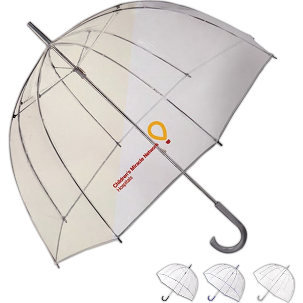 Stick umbrella with retro dome shape.... from ASI 93990 IMAGEN Brands