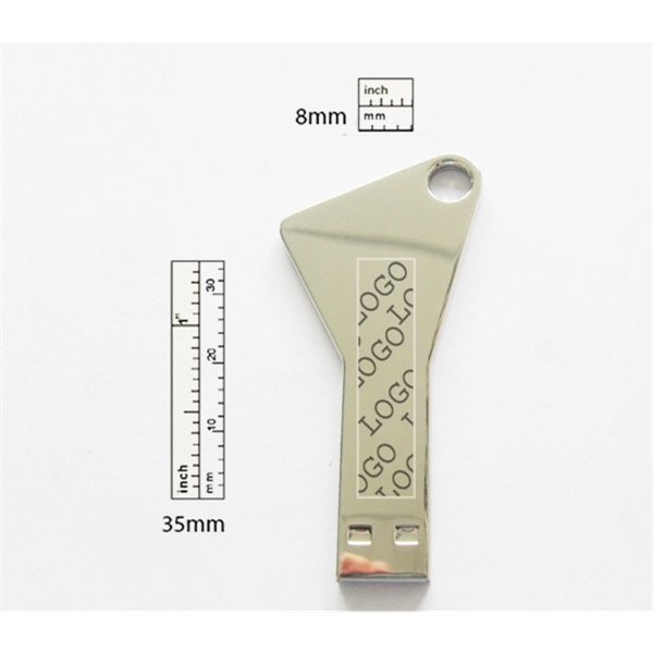 Mini exposed 2.0 USB flash drive shape like a key available... from ASI 37218 Athena Promo (tm)