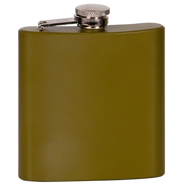 Stainless steel hip flask that holds 6 ounces and comes with... from ASI 72657 Active Life Promo / Apres Ski
