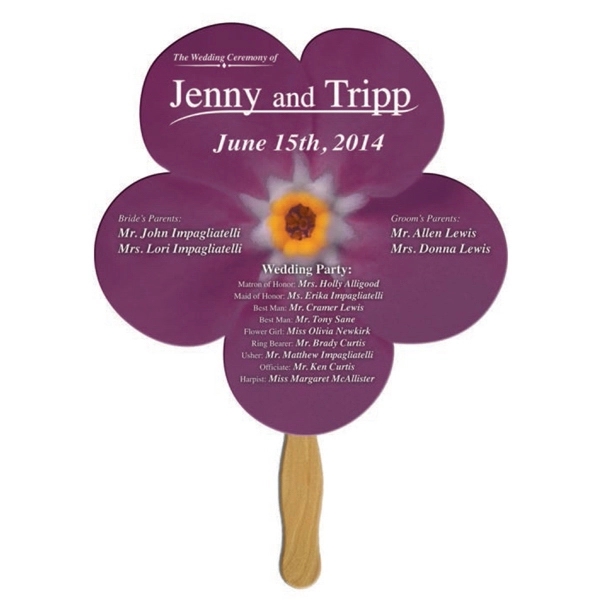 Daisy flower shape fast fan with wooden stick.... from ASI 67620 Lion Circle Corp / Lion/Circle